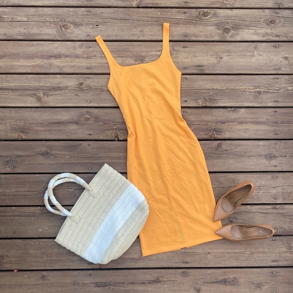 Zara Dresses & Skirts - 🍊Zara Pastel Midi Bodycon Dress, size Small